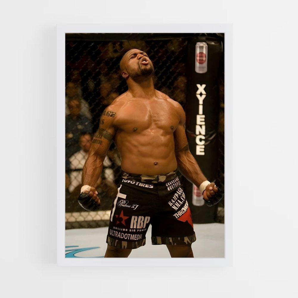 Poster Face à la Cage – affiche MMA (vue 3)
